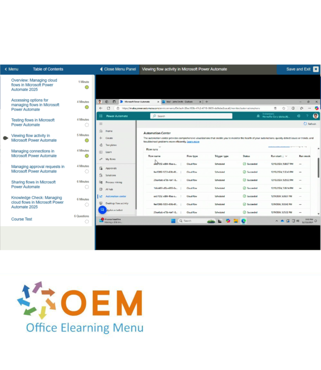 Microsoft Microsoft Power Automate Course E-Learning Package