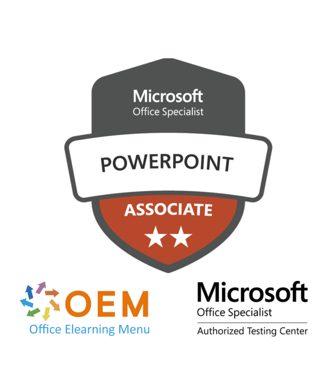 Microsoft Microsoft PowerPoint 365 Certificeringspakket (MO-310) – E-learning, Gmetrix proefexamen en officieel MOS-examen