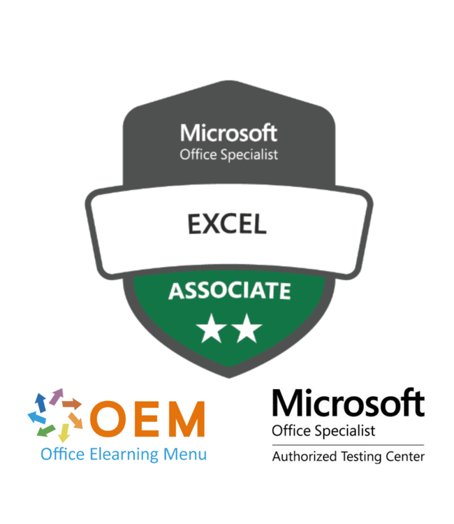 Microsoft Microsoft Excel 365 Core Certification Package (MO-210) – E-learning, Gmetrix practice exam and official MOS exam