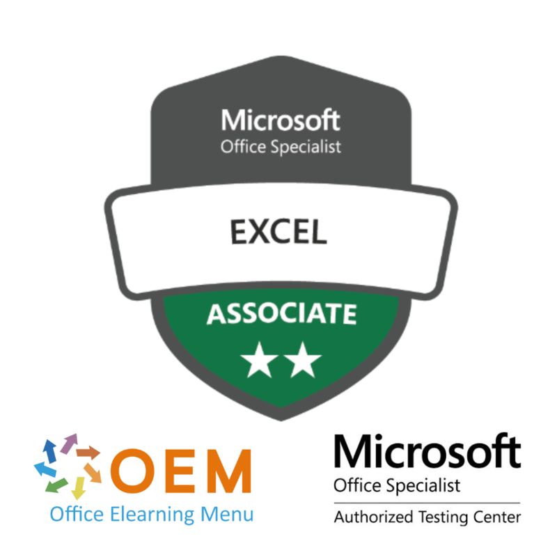 Microsoft Excel 365 Core Certification Package (MO-210) – E-learning, Gmetrix practice exam and official MOS exam