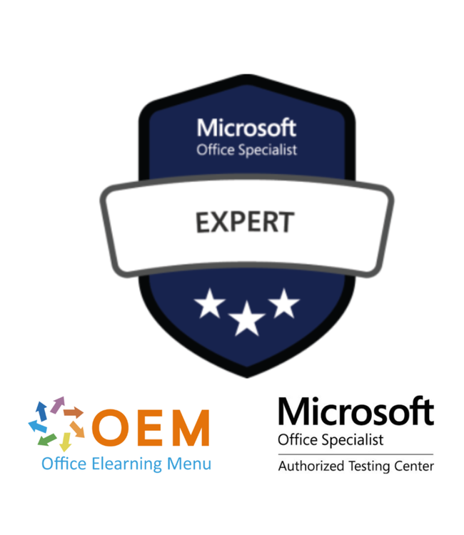 Microsoft Microsoft Excel 365 Expert Certificeringspakket (MO-211) – E-learning, Gmetrix proefexamen en officieel MOS-examen