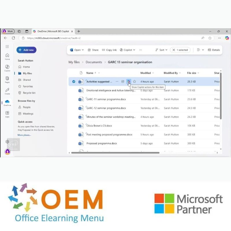 Microsoft 365 Copilot E-Learning