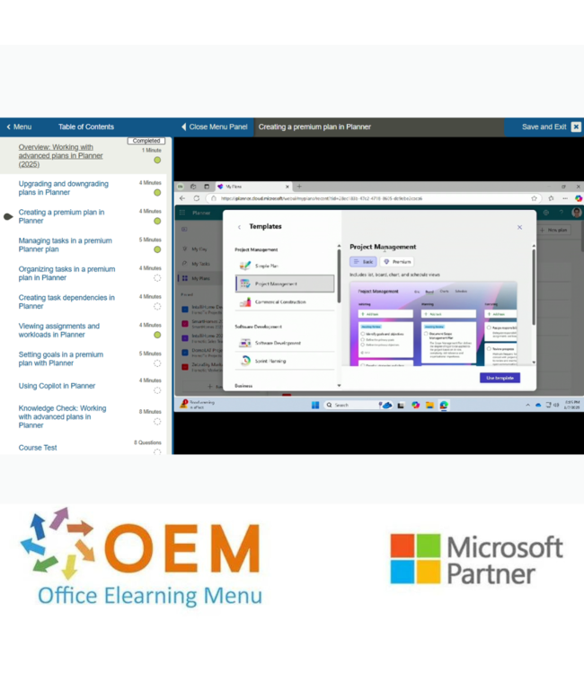 Microsoft Microsoft Office 365 Planner E-Learning Package