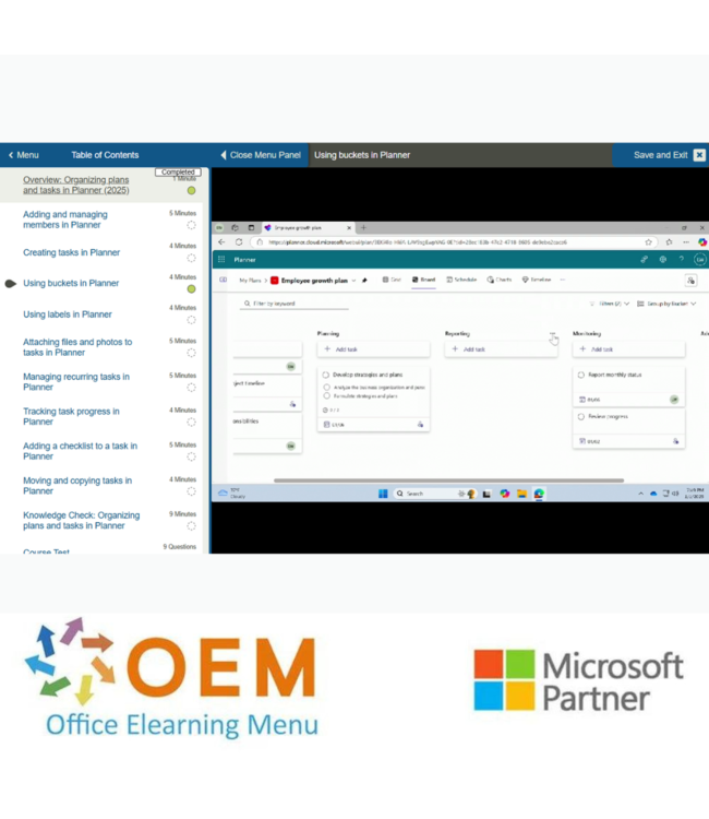 Microsoft Microsoft Office 365 Planner E-Learning Package