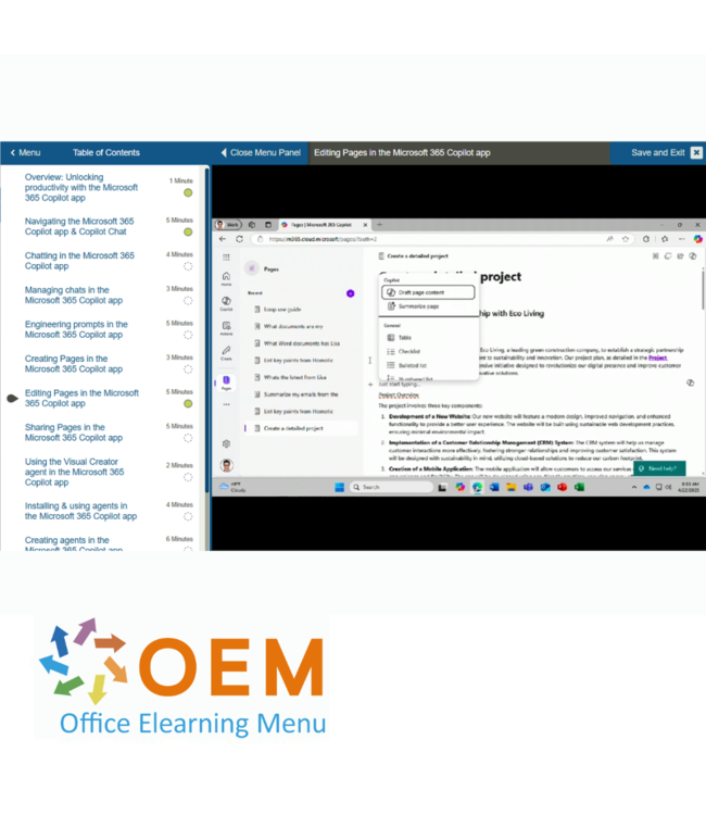 Microsoft Microsoft 365 Copilot for Business and Enterprise E-Learning
