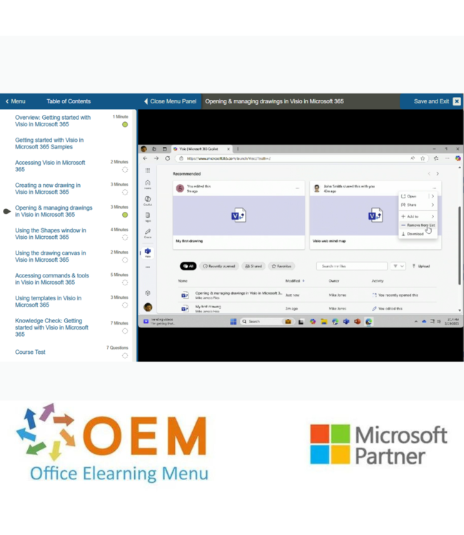 Microsoft Microsoft Visio E-Learning Pakket