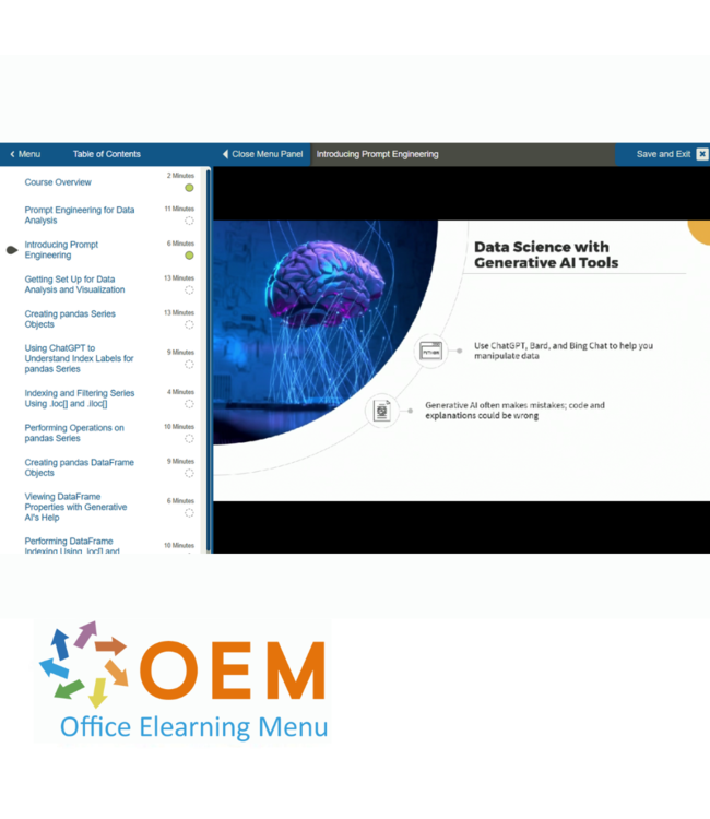 Artificial Intelligence Prompt Engineering for Data Science Training