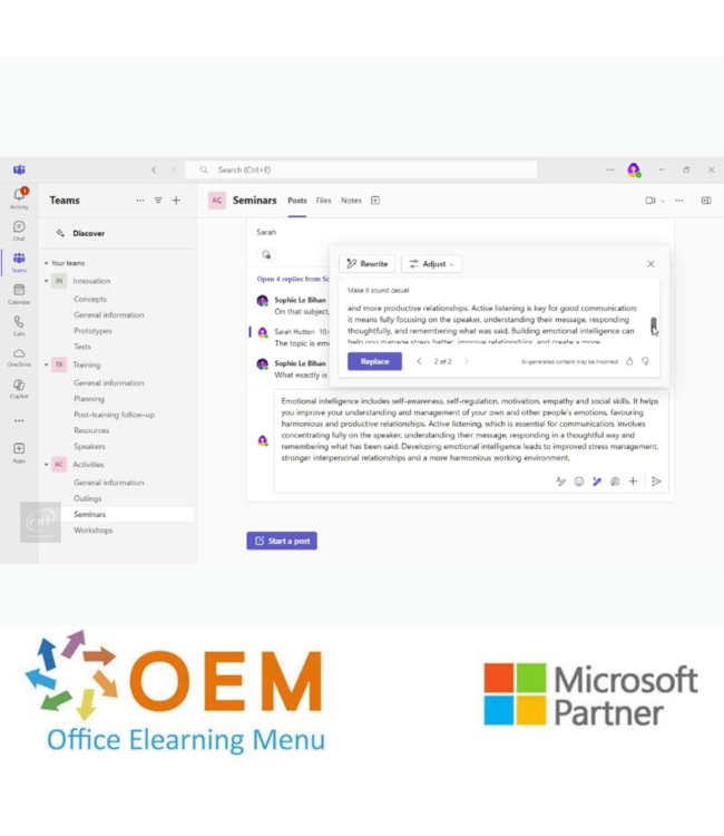 Microsoft Microsoft 365 Copilot E-Learning