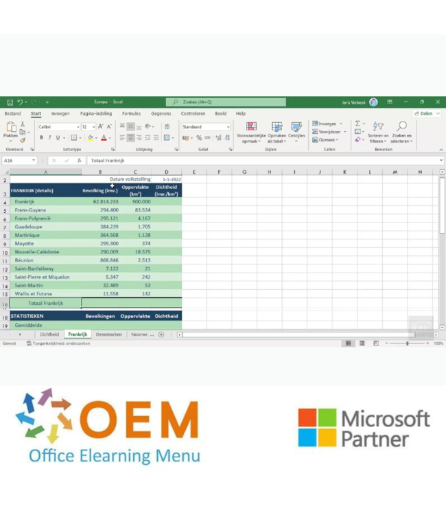Microsoft Excel 2021 Basis Gevorderd Expert E-Learning