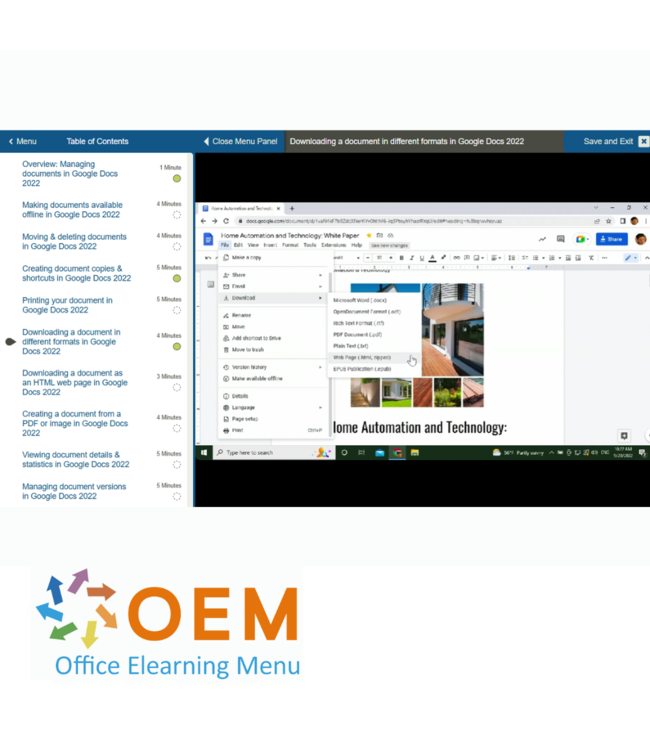 Google Google Docs Course E-Learning