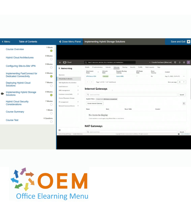Oracle Oracle Cloud Infrastructure 2025 Architect Associate (1Z0-1072-25) Training