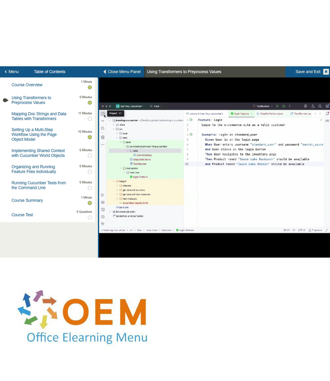 Software Testing and Quality Cucumber Deep Dive Training