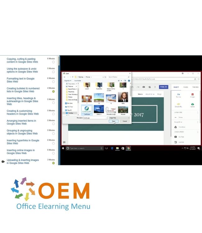 Google Google Sites for Web Course E-Learning