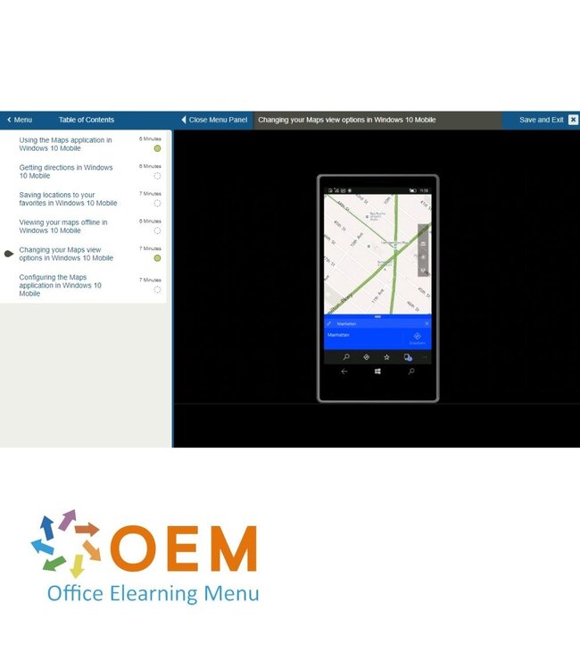 Microsoft Microsoft Windows 10 Mobile Course E-Learning
