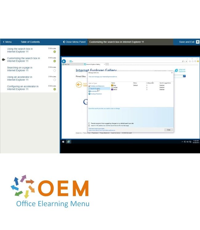 Microsoft Internet Explorer 11 Training