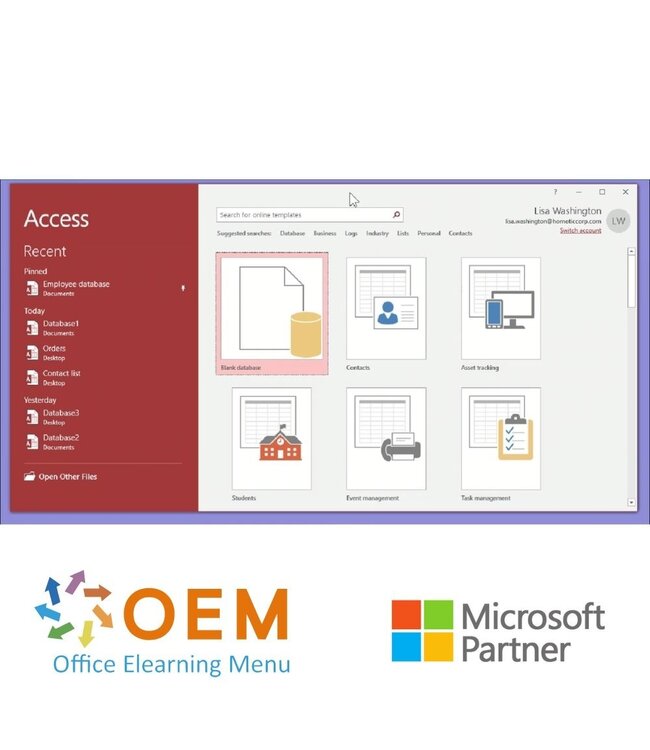 Microsoft Access 2019 Cursus E-Learning
