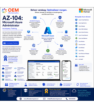 Microsoft AZ-104: Microsoft Azure Administrator | Incompany Training