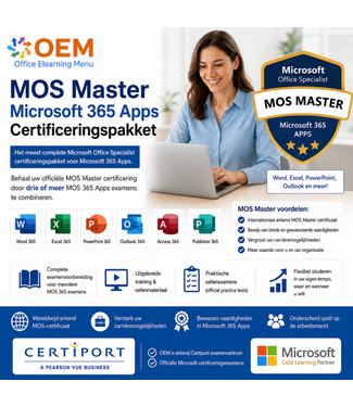 Microsoft MOS Master Microsoft 365 Apps Certificeringspakket