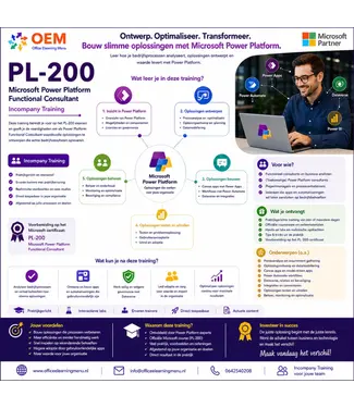Microsoft PL-200 Microsoft Power Platform Functional Consultant Incompany Training