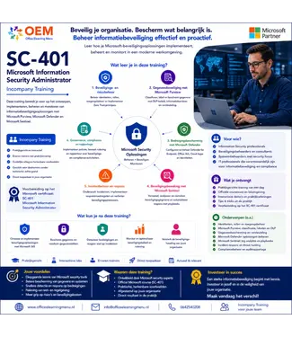 Microsoft SC-401 Microsoft Information Security Administrator Incompany Training