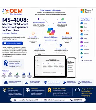 Microsoft MS-4008: Microsoft 365 Copilot Interactive Experience for Executives | Incompany Training