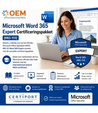 Microsoft Word 365 Expert MO-111 Certificeringspakket Plus