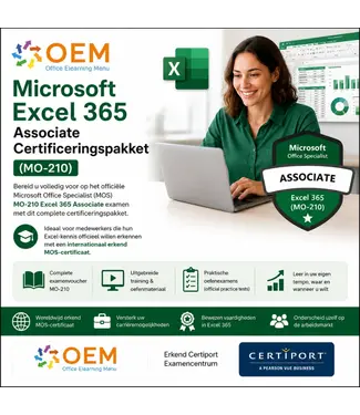 Microsoft Excel 365 Associate MO-210 Certificeringspakket Plus