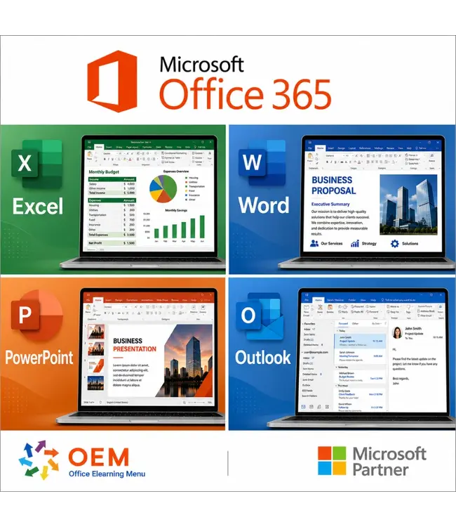 Microsoft Microsoft Office 365 Cursus Basis Gevorderd Expert E-Learning
