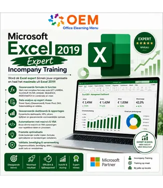 Microsoft Cursus Excel 2019 Expert Incompany Training