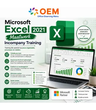 Microsoft Cursus Excel 2021 Maatwerk Incompany Training