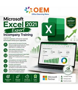 Microsoft Cursus Excel 2021 Expert Incompany Training