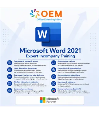 Microsoft Cursus Word 2021 Expert Incompany Training