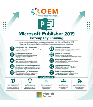 Microsoft Cursus Publisher 2019 Incompany Training