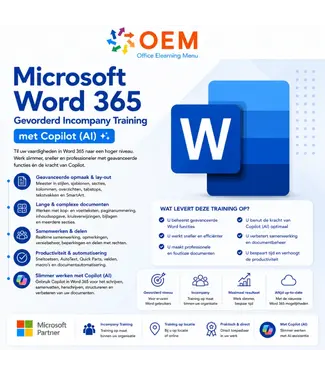 Microsoft Microsoft Word 365 Advanced Incompany Training with Copilot