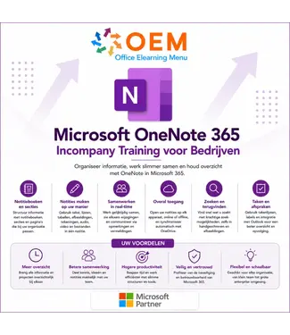 Microsoft Microsoft OneNote 365 Cursus | Incompany Training voor Bedrijven
