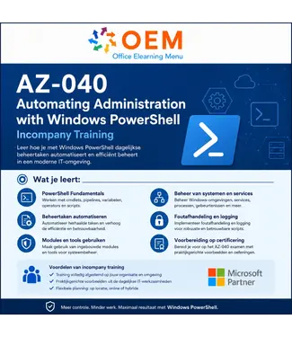 Microsoft AZ-040 Automating Administration with Windows PowerShell Incompany Training