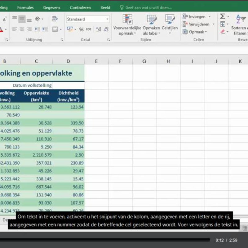 Excel 2016 Maatwerk E-Learning