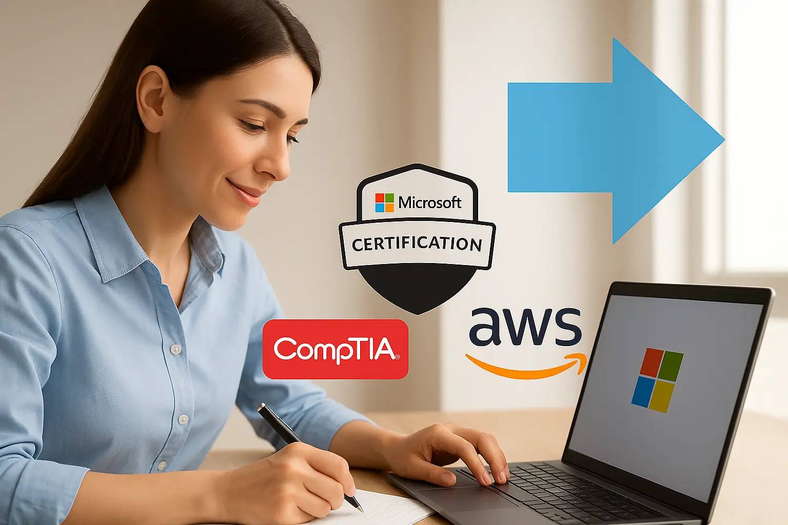 Microsoft, CompTIA & Amazon Web Services (AWS) Certificering Kits