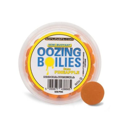 Sonubaits Semi-Buoyant Oozing Boilies Pinapple 8 mm
