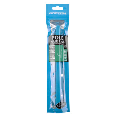 Cresta Pole Hair Rigs + Band Barbless