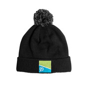 Preston Black/Grey Bobble Hat