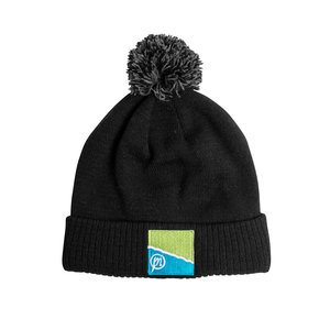 Preston Black/Grey Bobble Hat