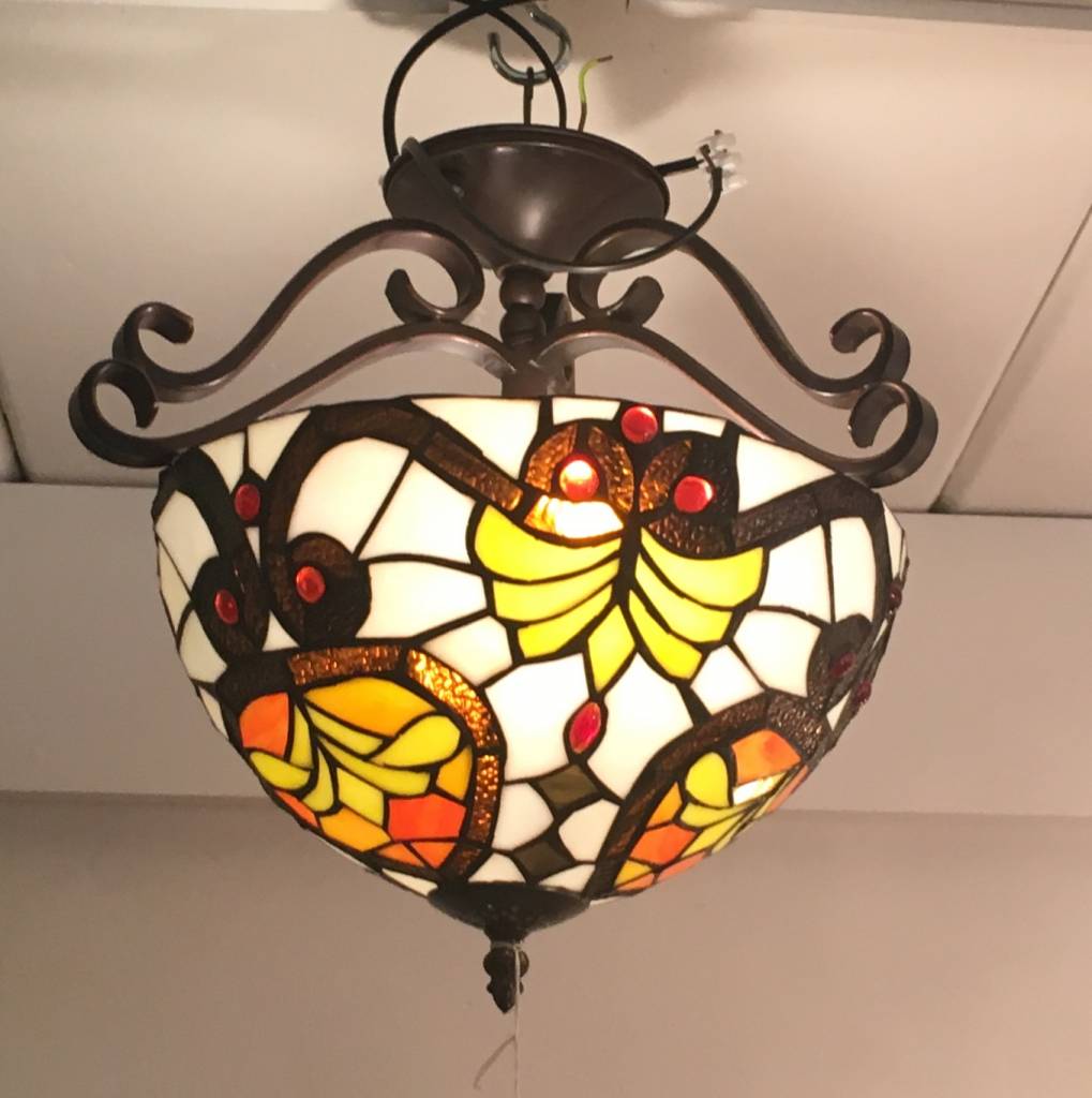 RoMaLux 7661 tiffany plafondlamp