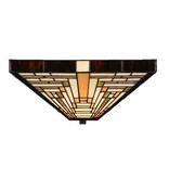 8253/7898 Plafonnière Rising Sun Art Deco stijl