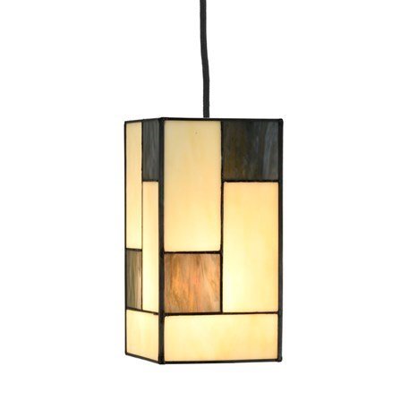 2.81318130 Tiffany hanglamp 2 kapjes Mondriaan