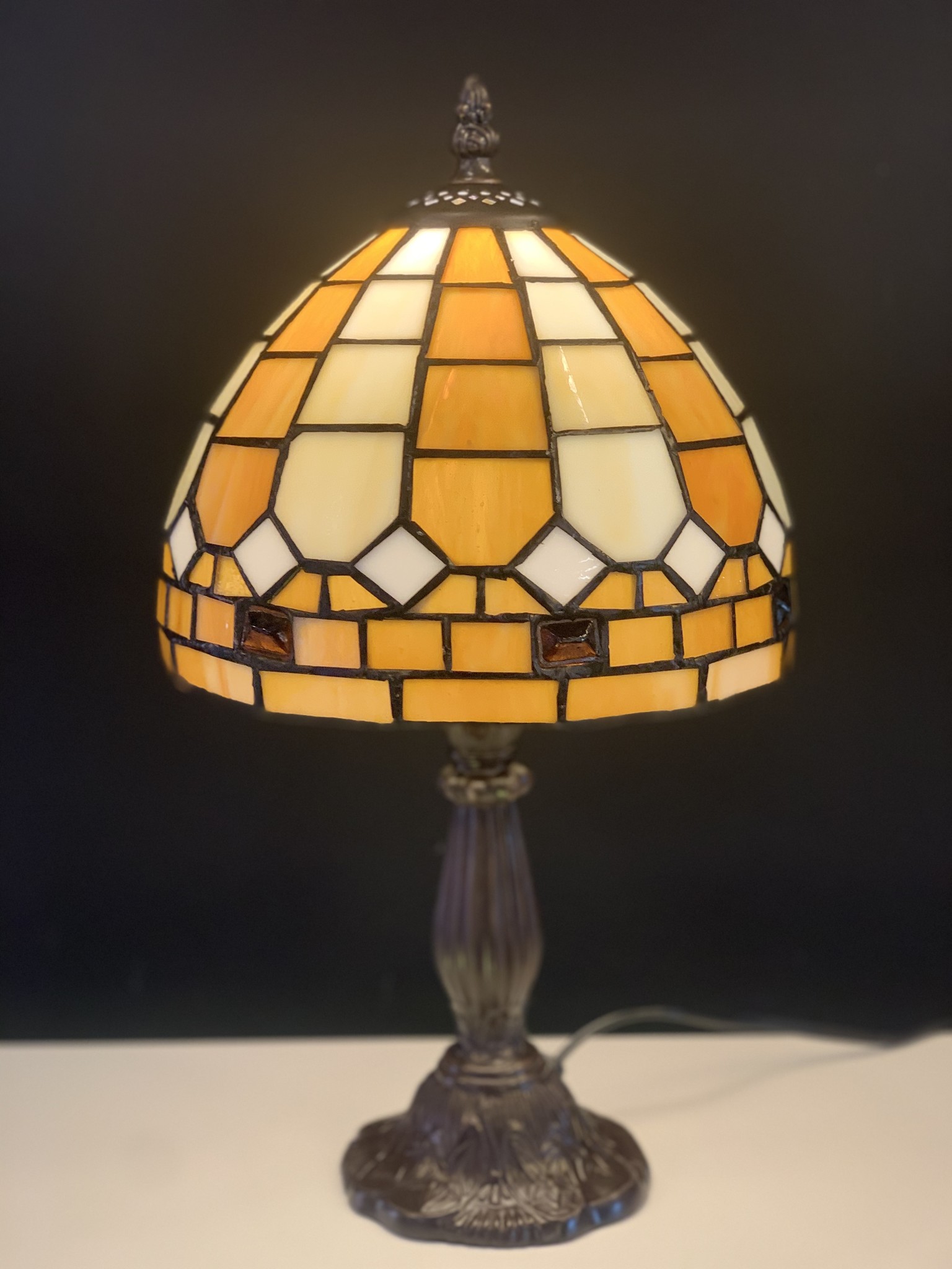 RoMaLux D10092 Tiffany Tafellampje