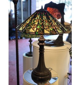 RoMaLux 55520 Tiffany Tafellamp met  geplooide kap