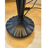 Demmerik 73 5991 Tiffany Tafellampje met rood bloemetje