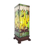 L5487 Tiffany Kubus  Libelle groen 45x18