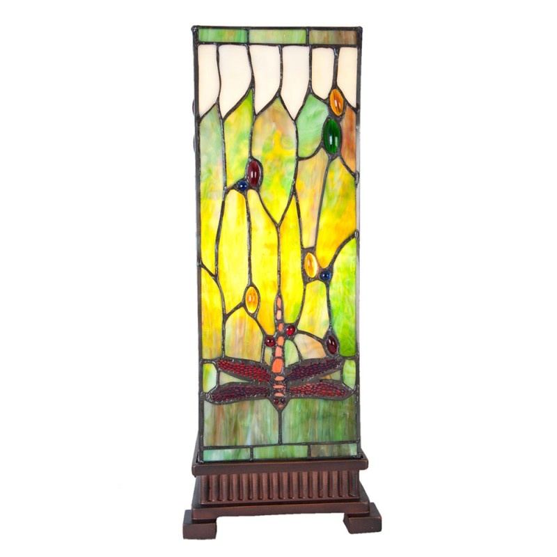 L5487 Tiffany Kubus  Libelle groen 45x18